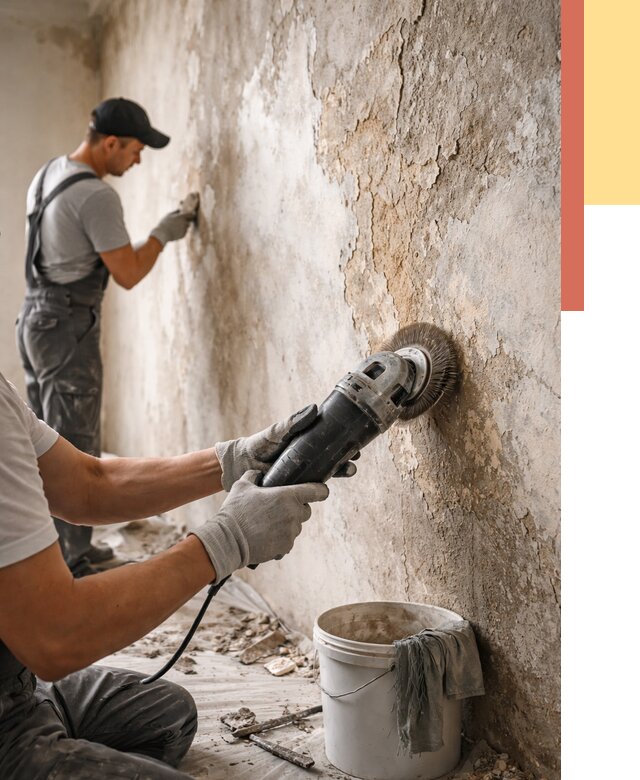 Снятие и удаление краски со стен в Карпинске от 2156 руб. — ОТДЕЛОЧНИК-Кпн