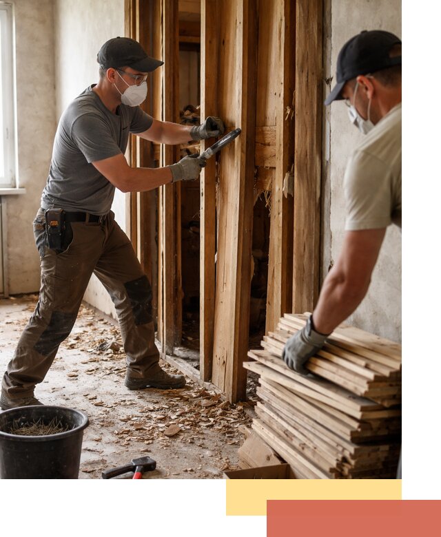 Демонтаж деревянных перегородок в Карпинске быстро и аккуратно