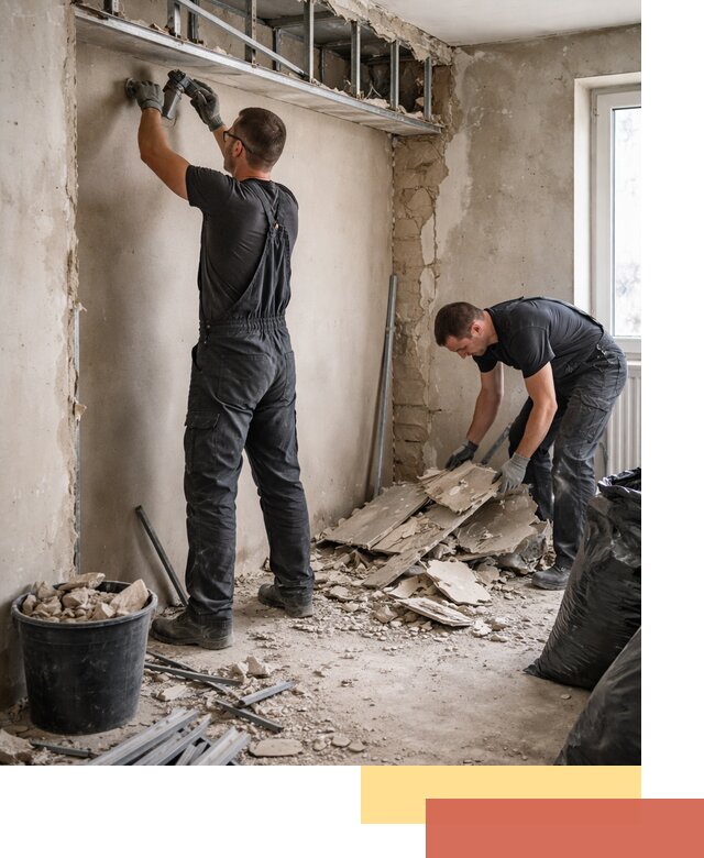 Демонтаж короба из гипсокартона в Карпинске быстро и аккуратно