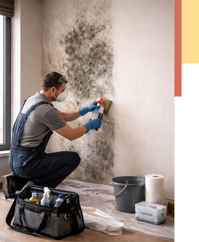 Удаление плесени со стен в Карпинске от 2208 руб. — быстро и недорого | ОТДЕЛОЧНИК-Кпн