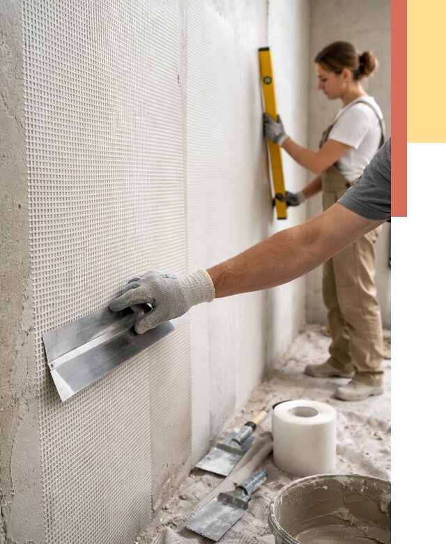 Армирование стен стеклосеткой в Карпинске от 3286 руб. под ключ | ОТДЕЛОЧНИК-Кпн