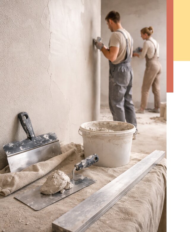 Штукатурка стен гипсовая в Карпинске от 4621 руб/м2 — быстро и недорого | ОТДЕЛОЧНИК-Кпн