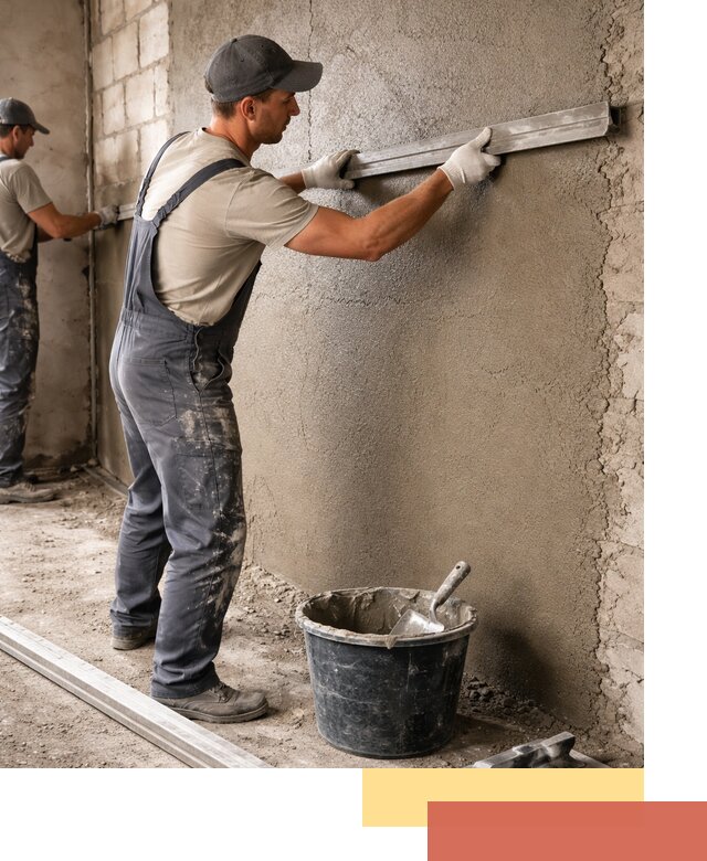 Штукатурка стен цементно-песчаная в Карпинске профессионально