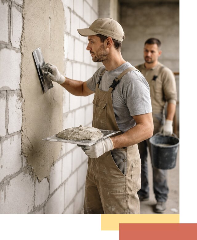 Штукатурка стен из газобетона в Карпинске под ключ