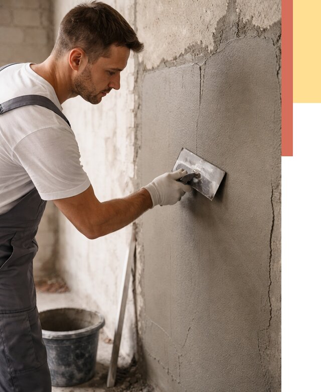 Штукатурка стен под плитку в Карпинске от 4313 руб./м2 — выравнивание под плитку | ОТДЕЛОЧНИК-Кпн