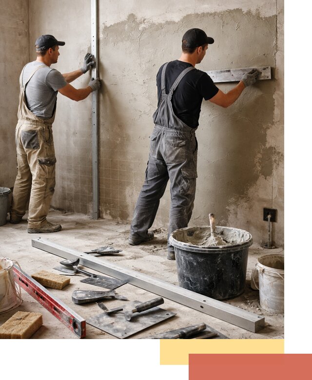 Профессиональная штукатурка стен под плитку в Карпинске