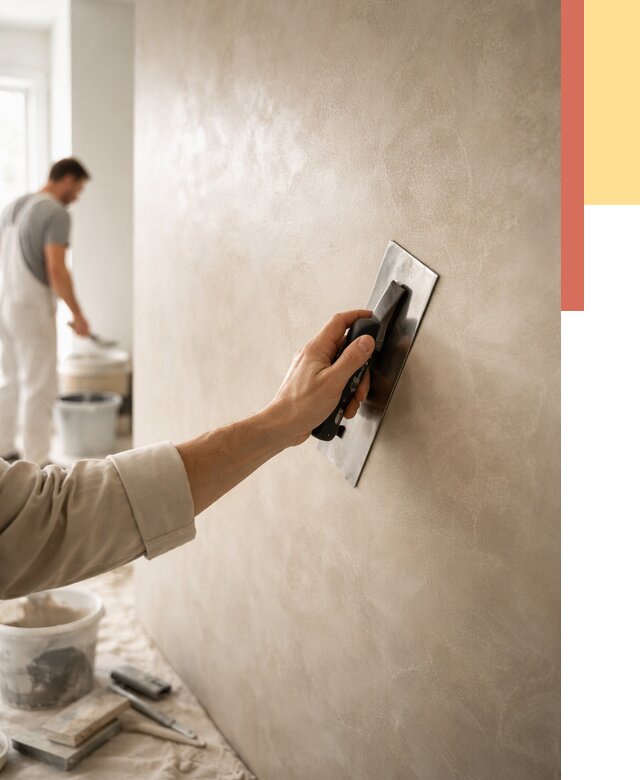 Венецианская штукатурка в Карпинске от 3594 руб/м² — нанесение стен под ключ | ОТДЕЛОЧНИК-Кпн