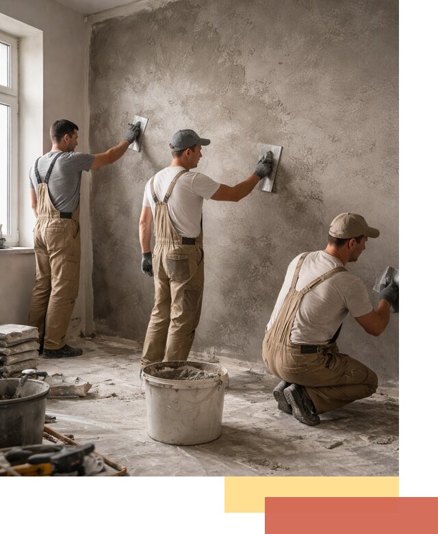 Декоративная штукатурка под бетон в Карпинске для стен и потолков