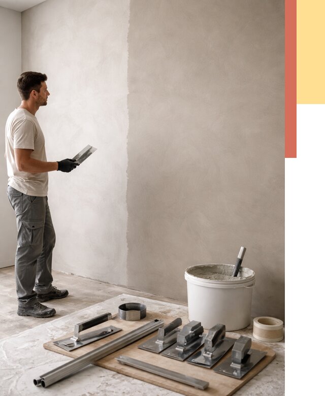 Нанесение микроцемента на стены в Карпинске от 3286 руб./м2 под ключ | ОТДЕЛОЧНИК-Кпн