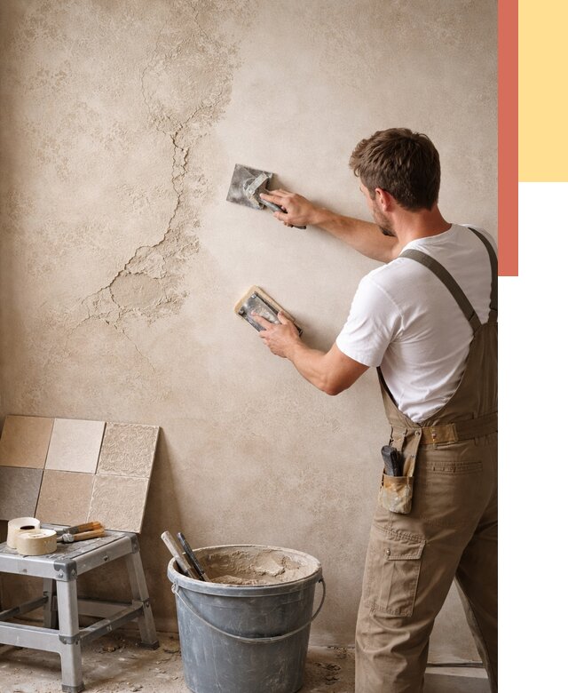 Ремонт декоративной штукатурки в Карпинске от 4621 руб. под ключ | ОТДЕЛОЧНИК-Кпн