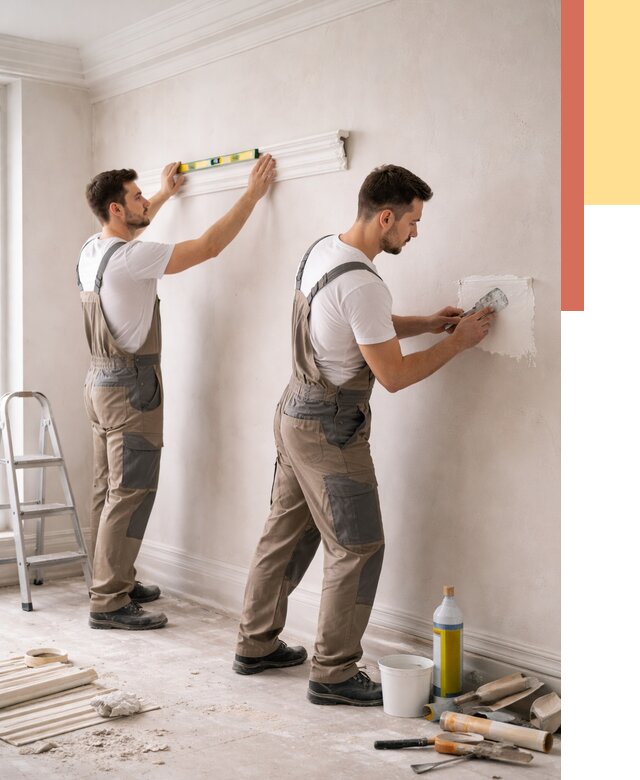 Монтаж лепнины на стены в Карпинске от 4621 руб. — недорого, быстро | ОТДЕЛОЧНИК-Кпн