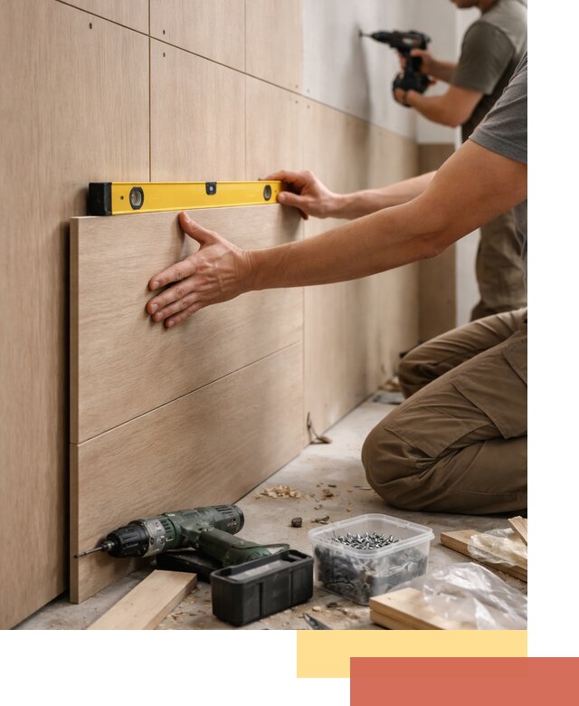 Профессиональный монтаж МДФ панелей на стены в Карпинске