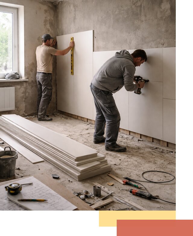 Монтаж ПВХ панелей на стены в Карпинске качественно и быстро