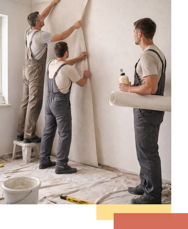 Оклейка стен обоями в Карпинске — качественно и профессионально