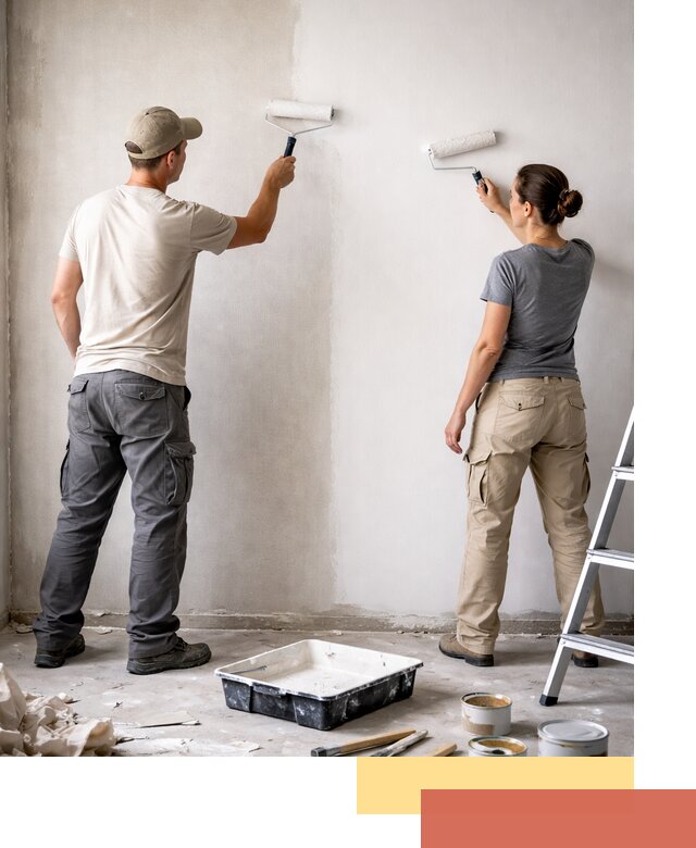 Окраска стен по стеклохолсту в Карпинске качественно и долговечно