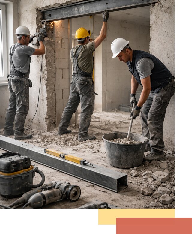 Создание проемов в стенах и несущих конструкциях в Карпинске