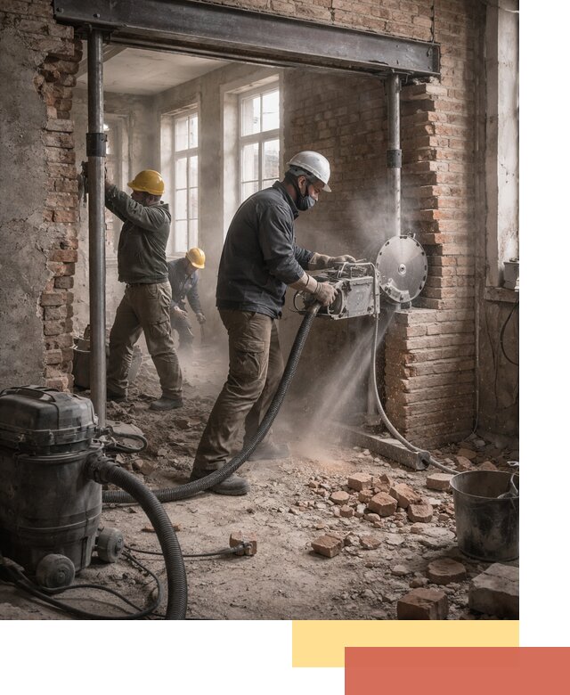 Прорезка проема в стене под дверной или оконный проем в Карпинске