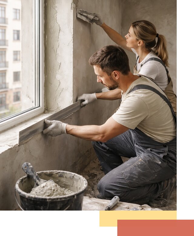 Штукатурка откосов дверей и окон профессионально в Карпинске