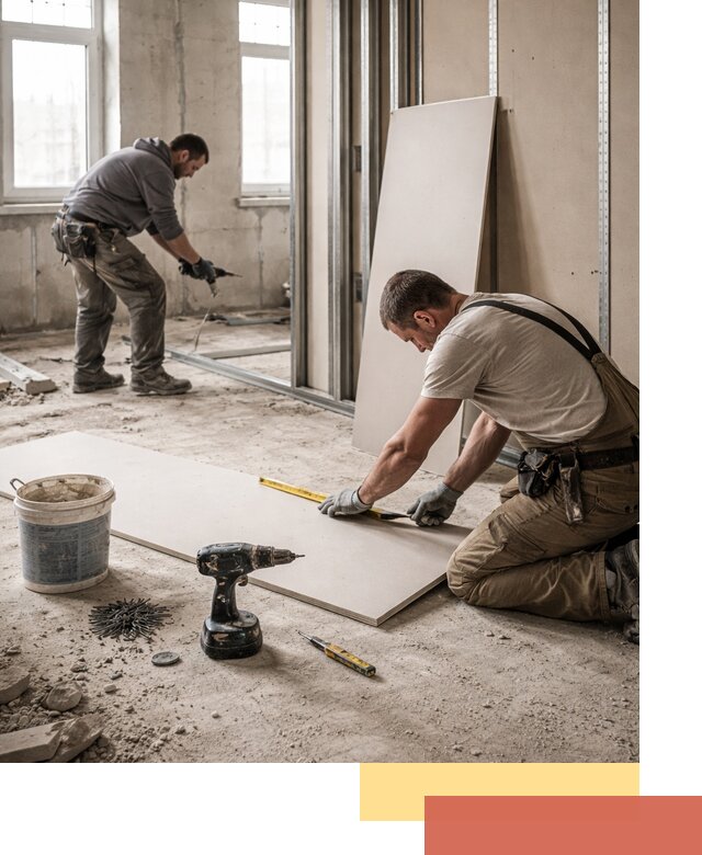 Кладка перегородок из ПГП под ключ в Карпинске