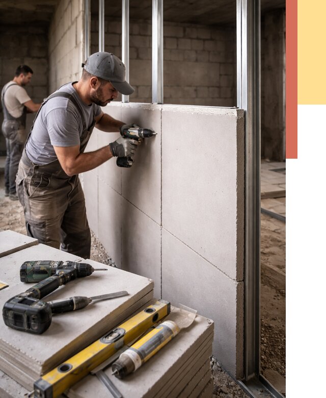 Кладка влагостойких перегородок ПГП в Карпинске от 1232 руб. под ключ | ОТДЕЛОЧНИК-Кпн