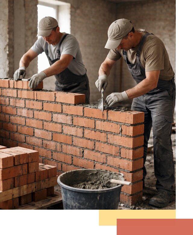 Кладка кирпичных перегородок под ключ в Карпинске