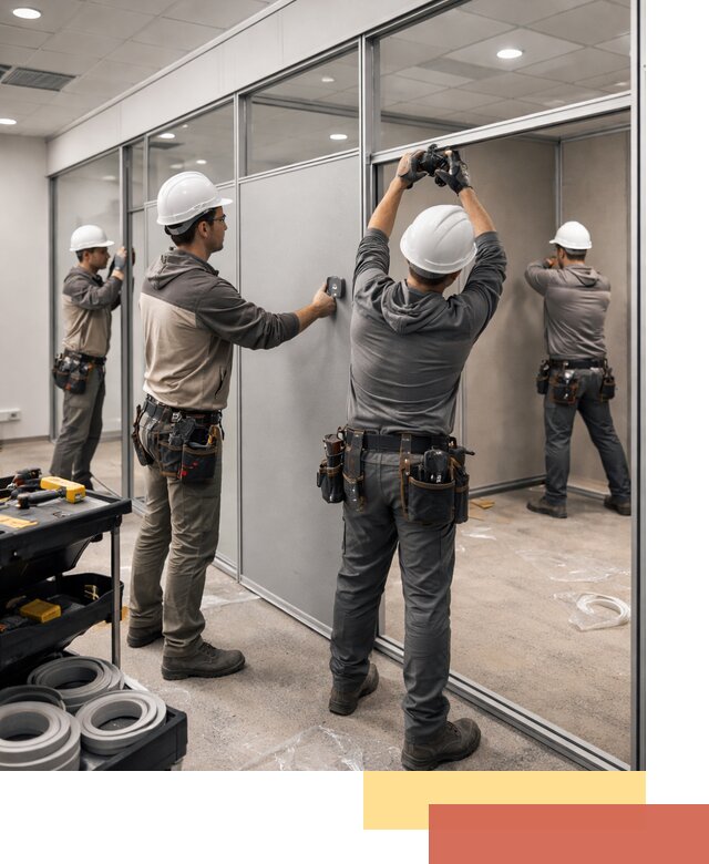 Мобильные офисные перегородки под ключ в Карпинске