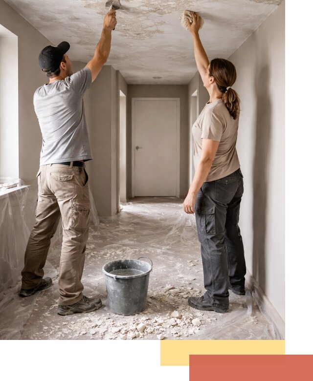 Удаление побелки с потолка в Карпинске — быстро и аккуратно