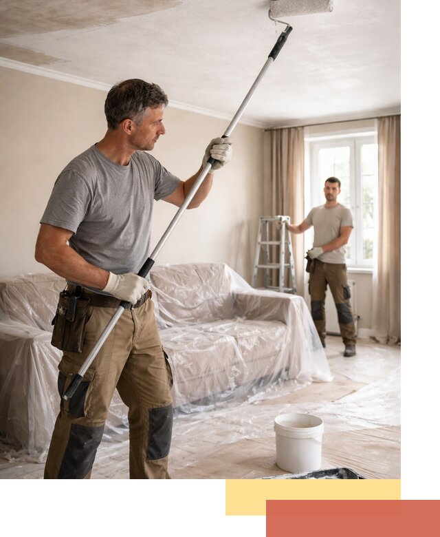 Грунтовка потолка в Карпинске — подготовка под покраску и отделку