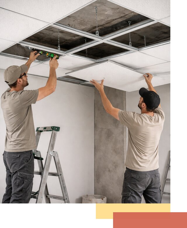 Монтаж потолка Армстронг под ключ в Карпинске