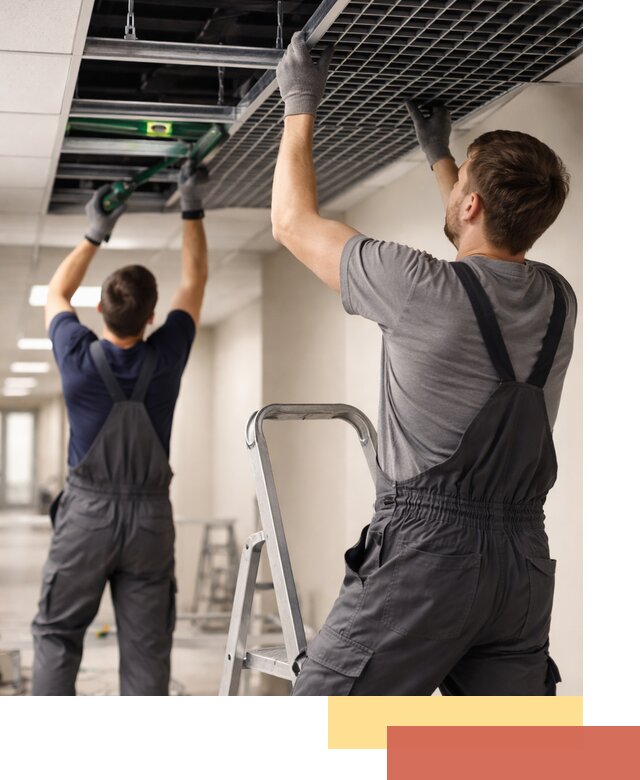 Монтаж потолка Грильято в Карпинске: установка под ключ качественно