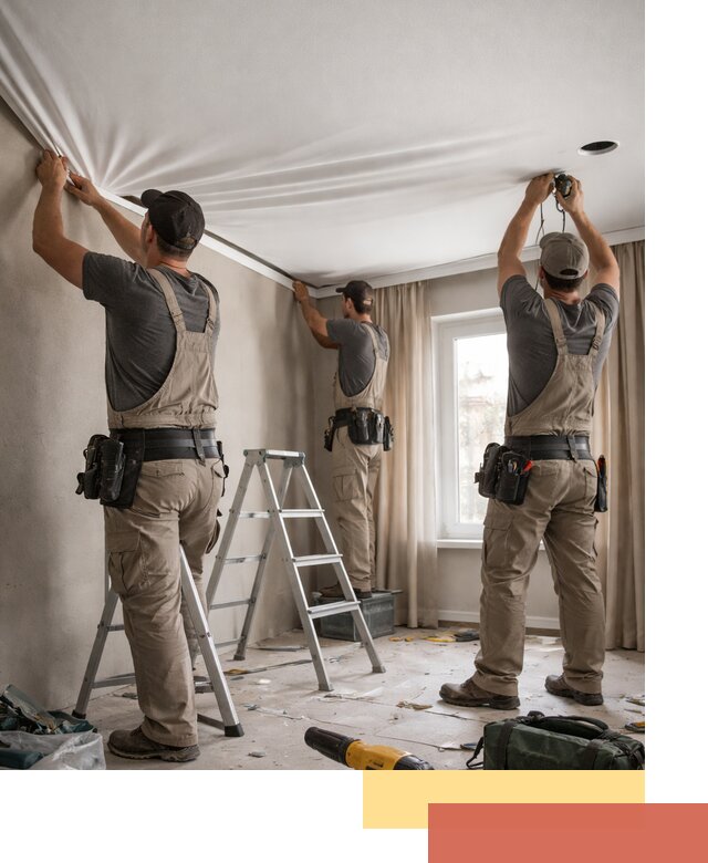 Монтаж матового натяжного потолка в Карпинске качественно и быстро