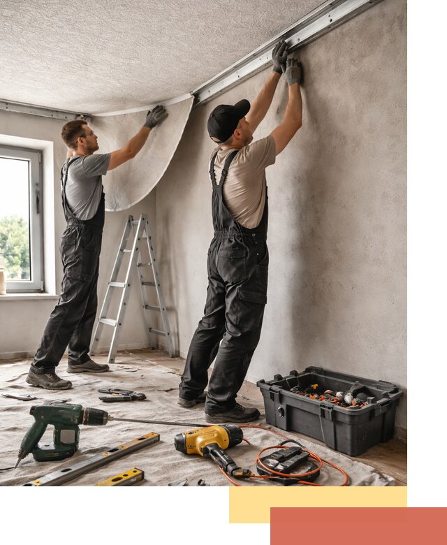 Монтаж фактурного натяжного потолка в Карпинске качественно и быстро