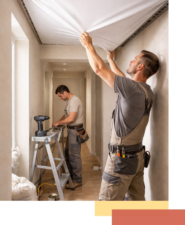 Монтаж натяжного потолка в прихожей в Карпинске