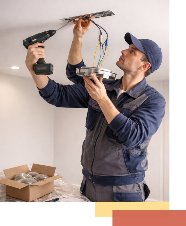 Установка люстры в натяжной потолок в Карпинске