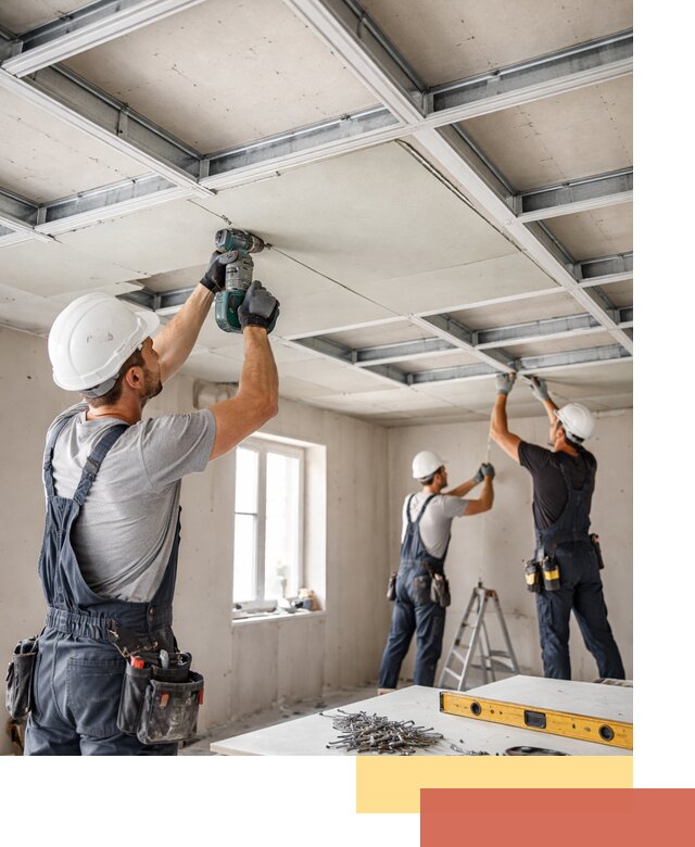 Кессонный потолок из гипсокартона под ключ в Карпинске