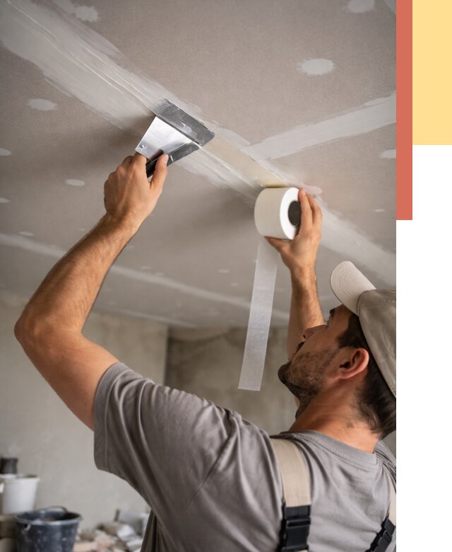 Обработка швов потолка ГКЛ в Карпинске от 7701 руб. под ключ | ОТДЕЛОЧНИК-Кпн