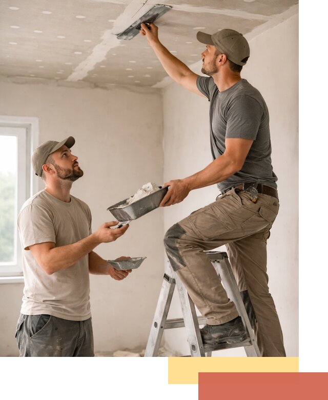 Шпаклевка потолка из гипсокартона в Карпинске качественно и быстро