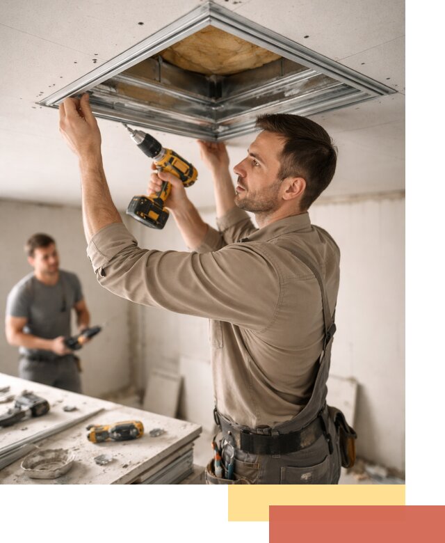 Монтаж люка в потолок из ГКЛ в Карпинске