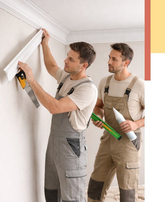 Монтаж потолочного плинтуса в Карпинске от 2362 руб. — быстро и недорого | ОТДЕЛОЧНИК-Кпн