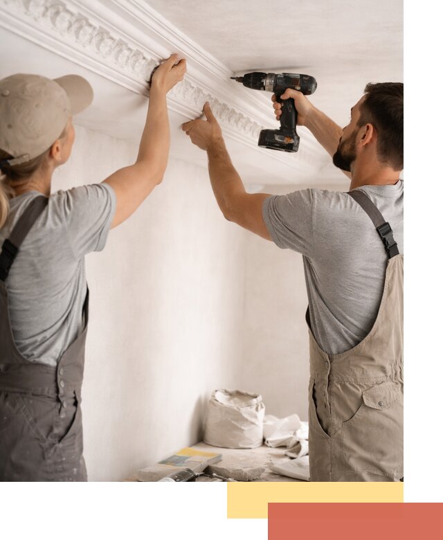 Профессиональный монтаж лепнины на потолок в Карпинске