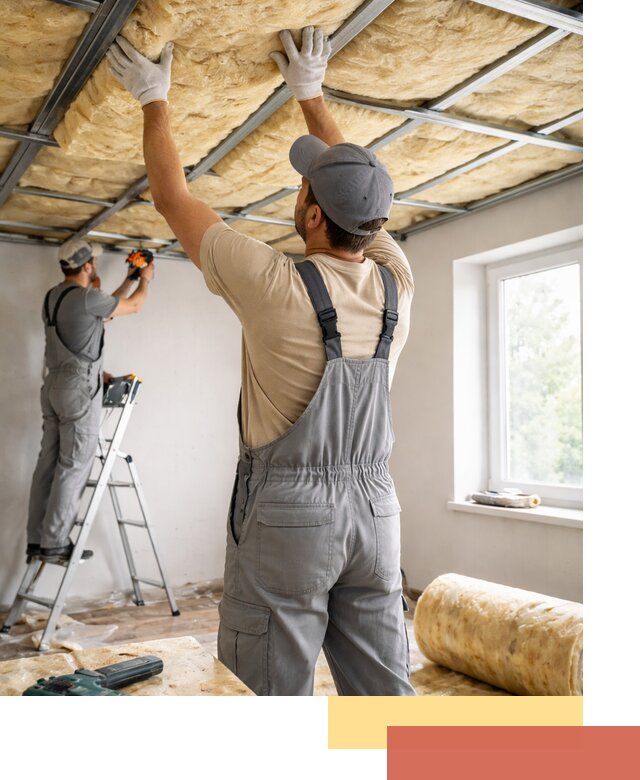 Утепление потолка под ключ в Карпинске качественно и быстро