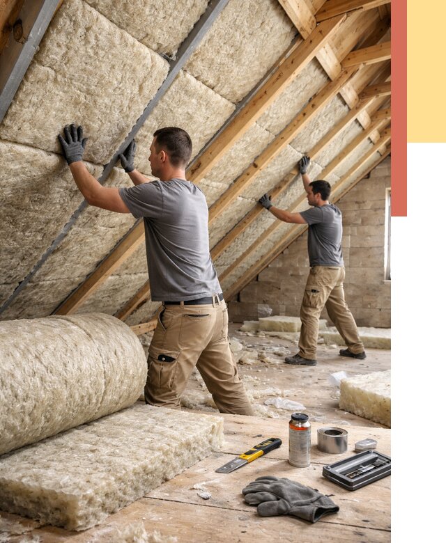 Утепление потолка минватой в Карпинске от 1489 руб. — быстро и недорого | ОТДЕЛОЧНИК-Кпн