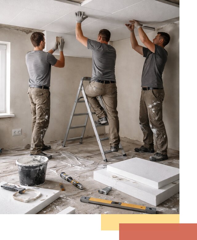 Утепление потолка пенопластом в Карпинске быстро и качественно