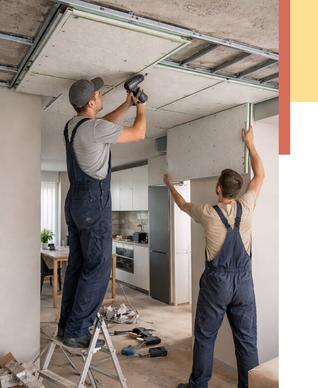 Шумоизоляция потолка панелями зипс в Карпинске от 1900 руб. под ключ | ОТДЕЛОЧНИК-Кпн